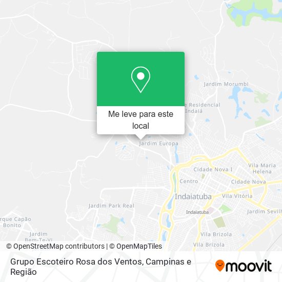 Grupo Escoteiro Rosa dos Ventos mapa