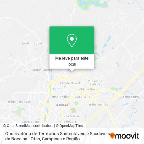 Observatório de Territórios Sustentáveis e Saudáveis da Bocaina - Otss mapa