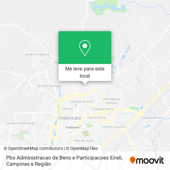 Pbs Administracao de Bens e Participacoes Eireli mapa