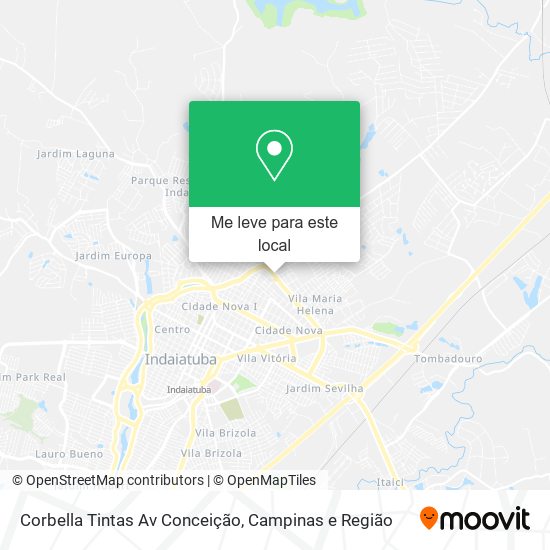 Corbella Tintas Av Conceição mapa
