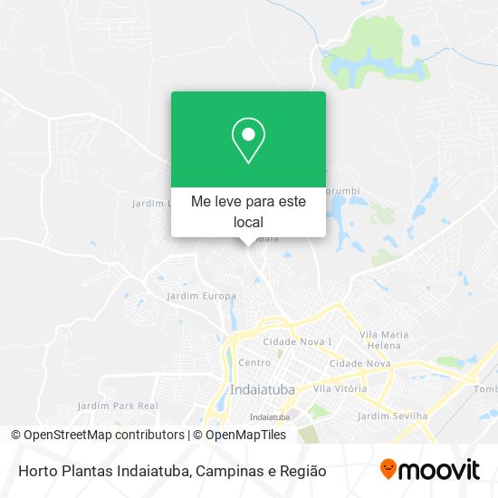 Horto Plantas Indaiatuba mapa