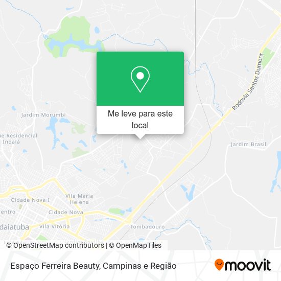 Espaço Ferreira Beauty mapa