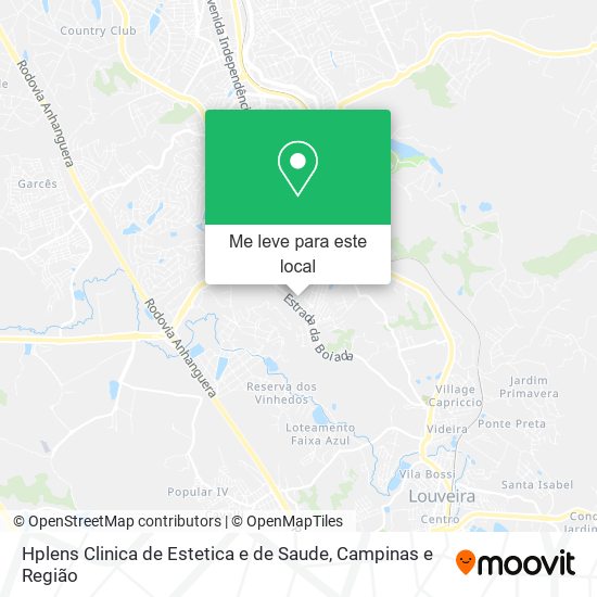 Hplens Clinica de Estetica e de Saude mapa