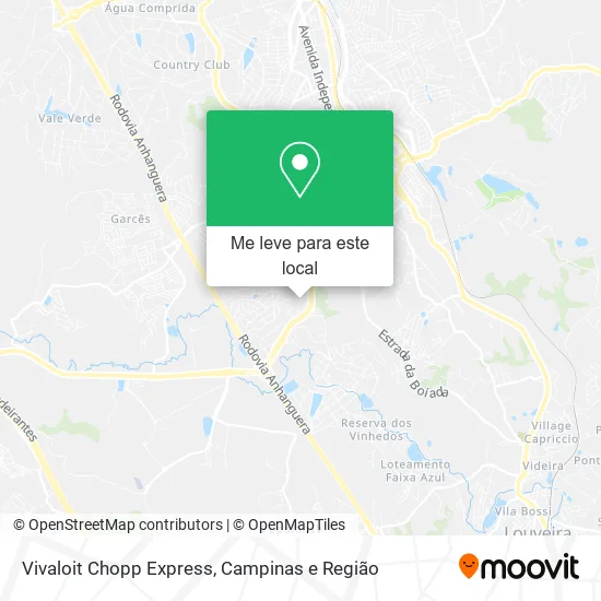 Vivaloit Chopp Express mapa