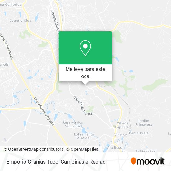 Empório Granjas Tuco mapa