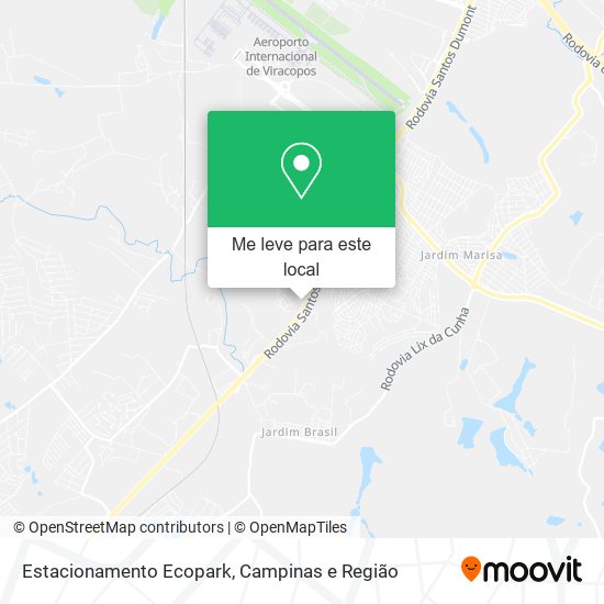 Estacionamento Ecopark mapa