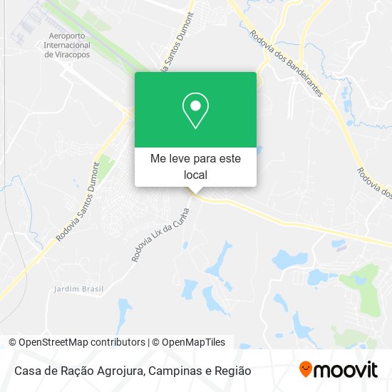 Casa de Ração Agrojura mapa