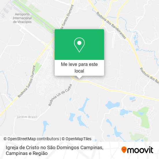Igreja de Cristo no São Domingos Campinas mapa