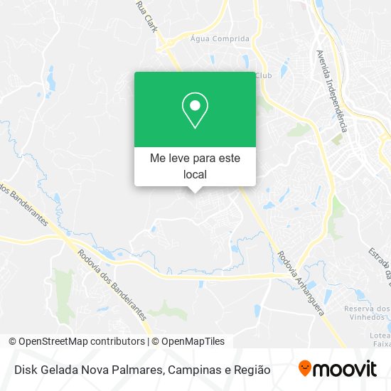 Disk Gelada Nova Palmares mapa