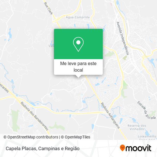 Capela Placas mapa