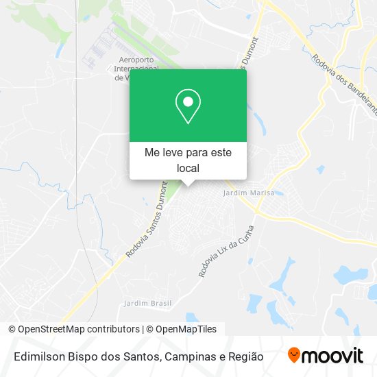 Edimilson Bispo dos Santos mapa