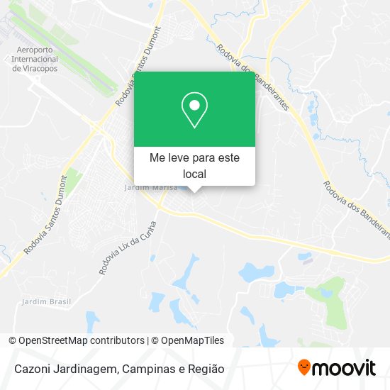 Cazoni Jardinagem mapa