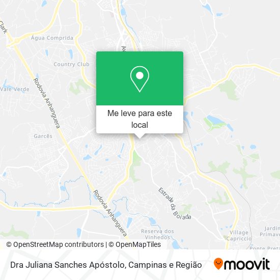 Dra Juliana Sanches Apóstolo mapa