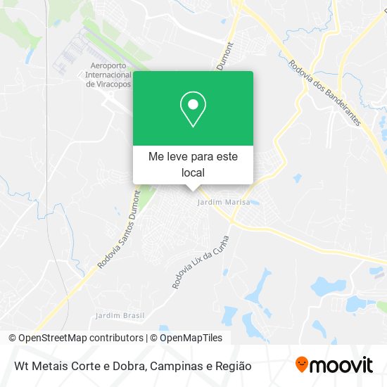 Wt Metais Corte e Dobra mapa