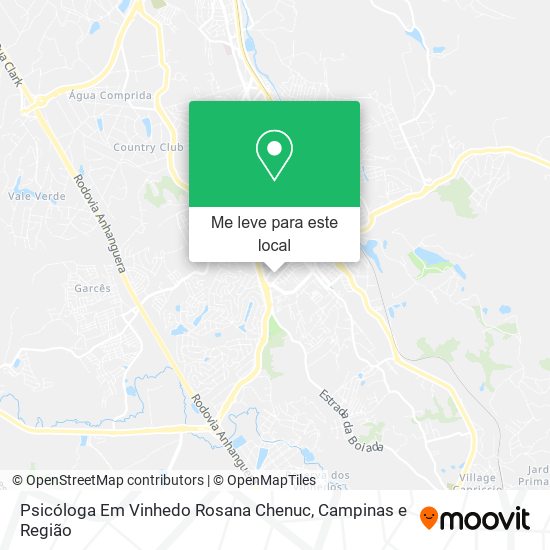 Psicóloga Em Vinhedo Rosana Chenuc mapa