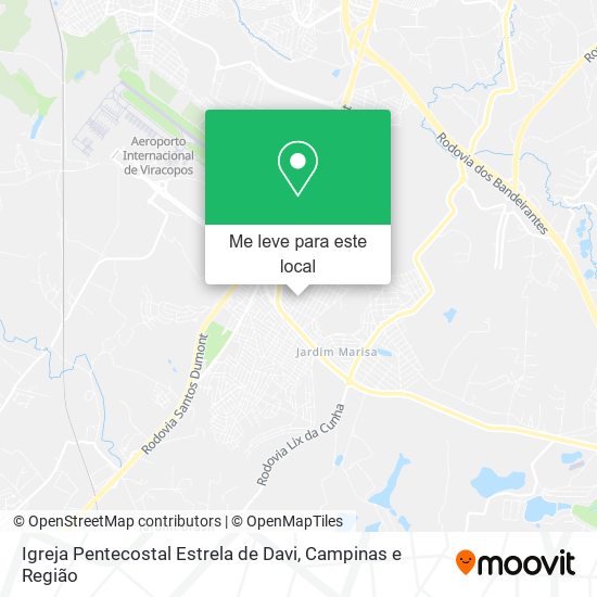 Igreja Pentecostal Estrela de Davi mapa