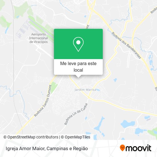 Igreja Amor Maior mapa