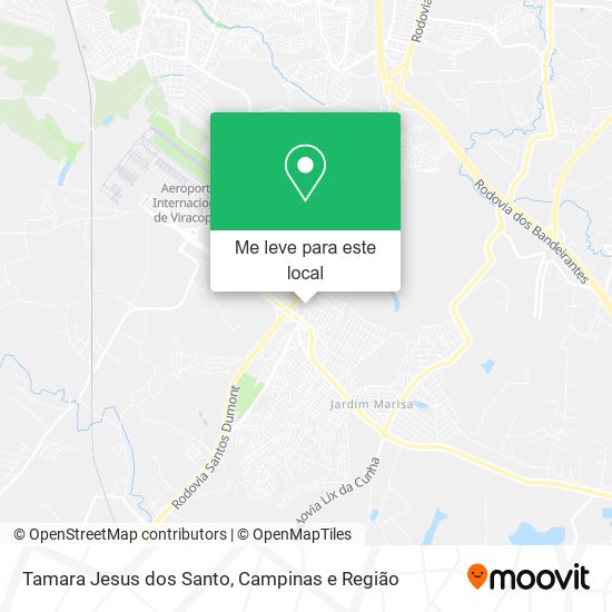 Tamara Jesus dos Santo mapa