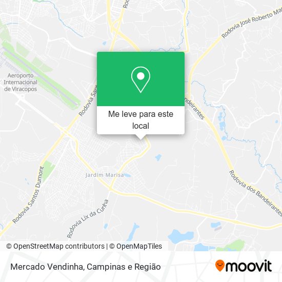 Mercado Vendinha mapa