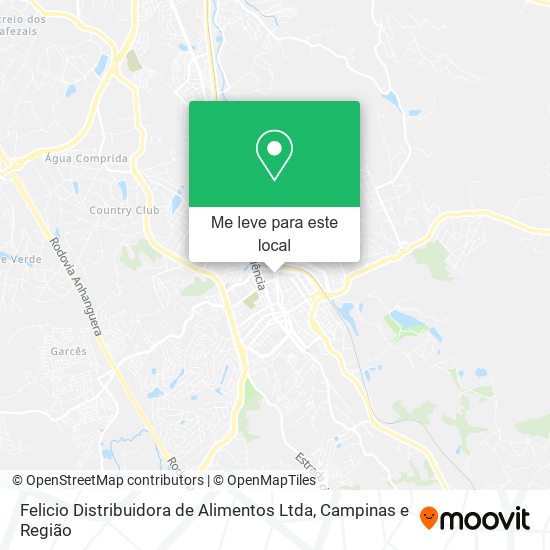 Felicio Distribuidora de Alimentos Ltda mapa