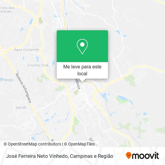 José Ferreira Neto Vinhedo mapa