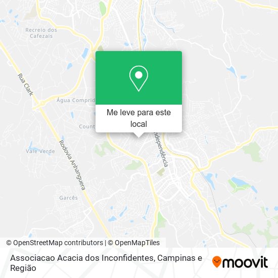 Associacao Acacia dos Inconfidentes mapa