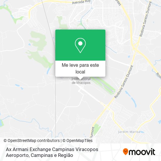 Ax Armani Exchange Campinas Viracopos Aeroporto mapa