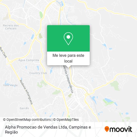 Alpha Promocao de Vendas Ltda mapa