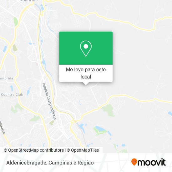 Aldenicebragade mapa