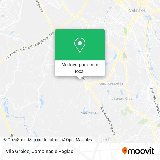 Vila Greice mapa