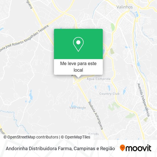 Andorinha Distribuidora Farma mapa