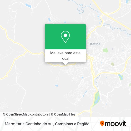 Marmitaria Cantinho do sul mapa