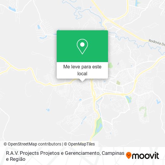 R.A.V. Projects Projetos e Gerenciamento mapa