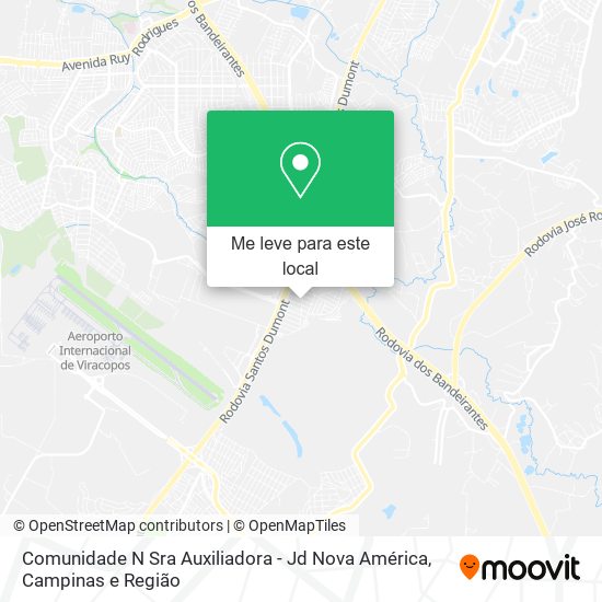 Comunidade N Sra Auxiliadora - Jd Nova América mapa