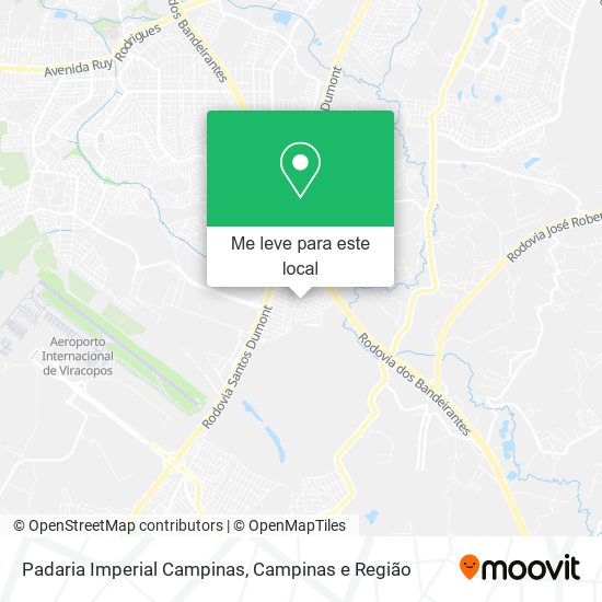 Padaria Imperial Campinas mapa