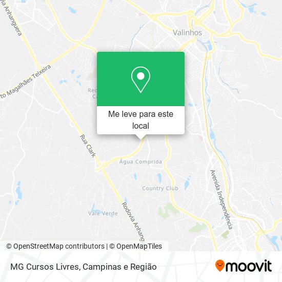 MG Cursos Livres mapa