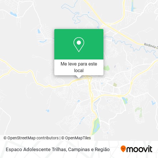 Espaco Adolescente Trilhas mapa