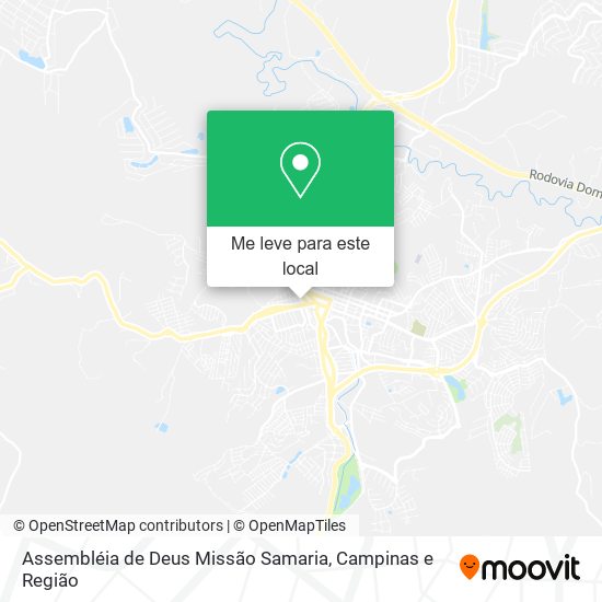 Assembléia de Deus Missão Samaria mapa