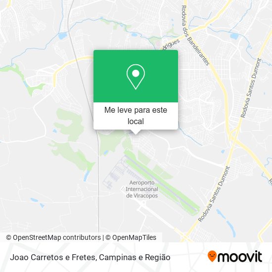 Joao Carretos e Fretes mapa