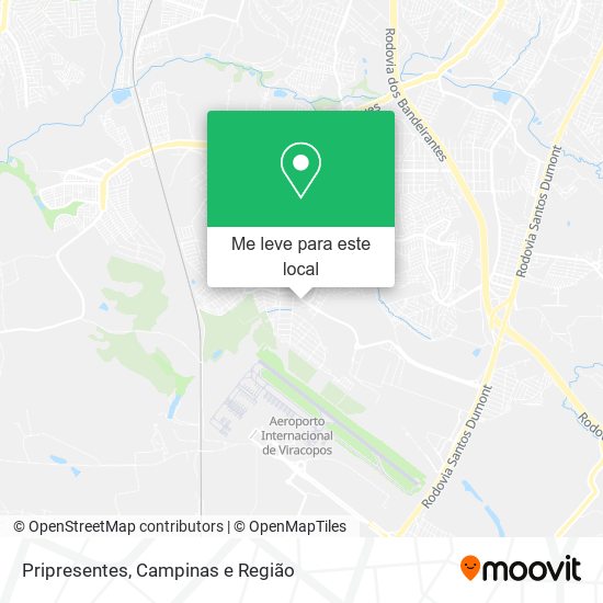 Pripresentes mapa