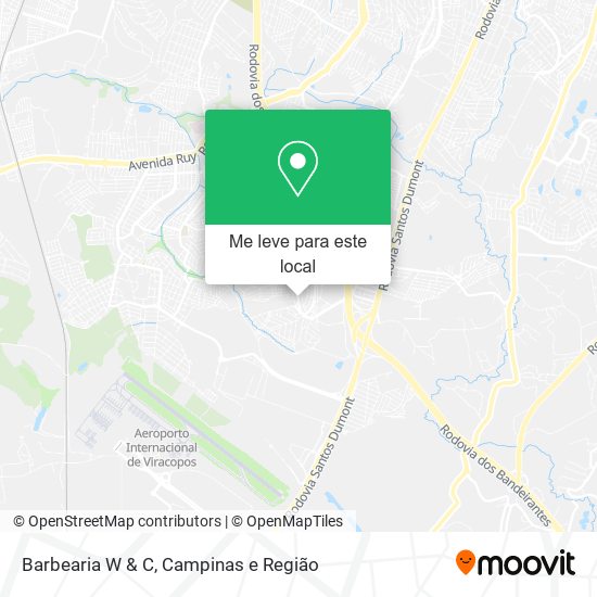 Barbearia W & C mapa