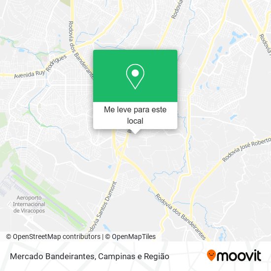 Mercado Bandeirantes mapa