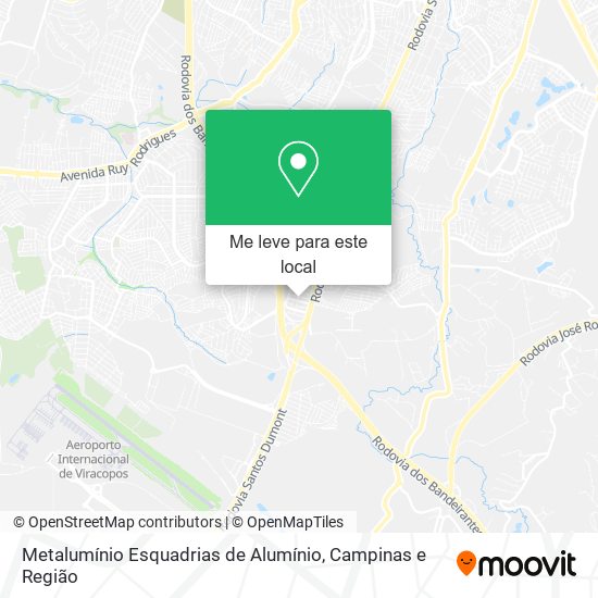 Metalumínio Esquadrias de Alumínio mapa