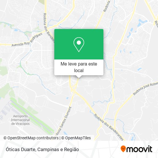 Óticas Duarte mapa