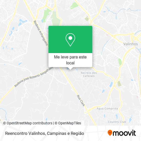 Reencontro Valinhos mapa