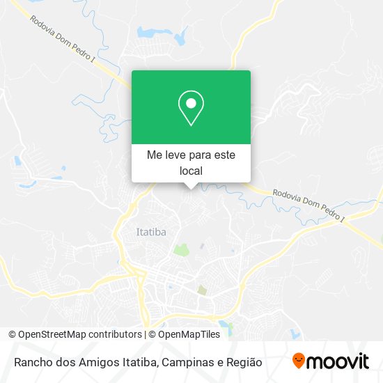 Rancho dos Amigos Itatiba mapa