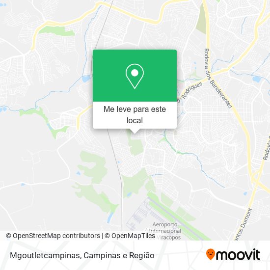 Mgoutletcampinas mapa