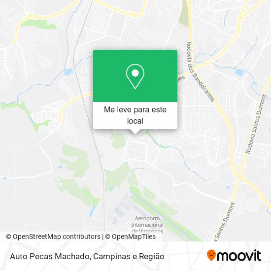 Auto Pecas Machado mapa