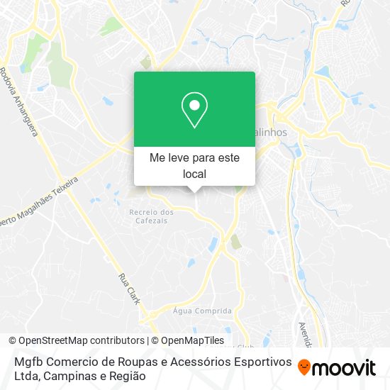 Mgfb Comercio de Roupas e Acessórios Esportivos Ltda mapa
