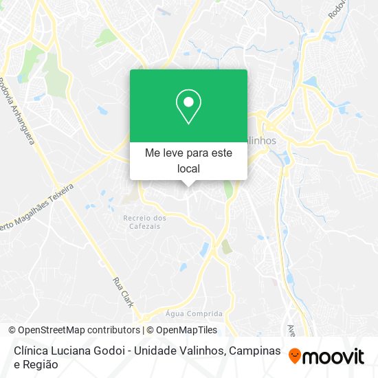 Clínica Luciana Godoi - Unidade Valinhos mapa